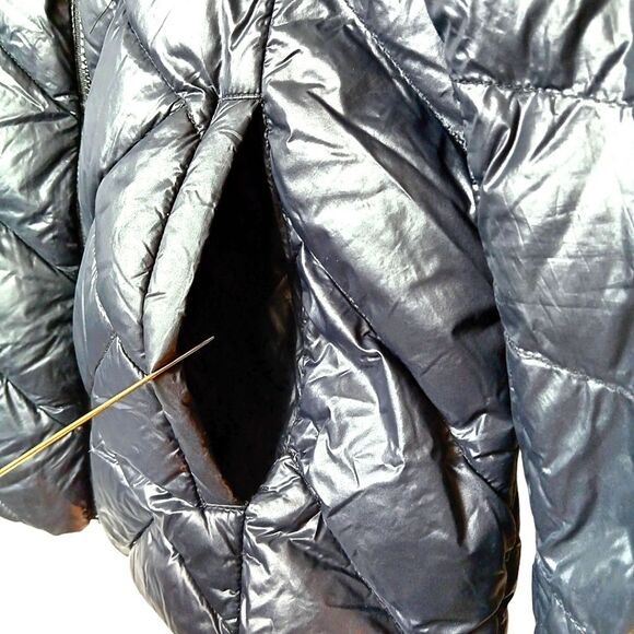 LONDON FOG Women’s Black Ultra Lightweight Packable Down Jacket Size Small - Picture 7 of 12